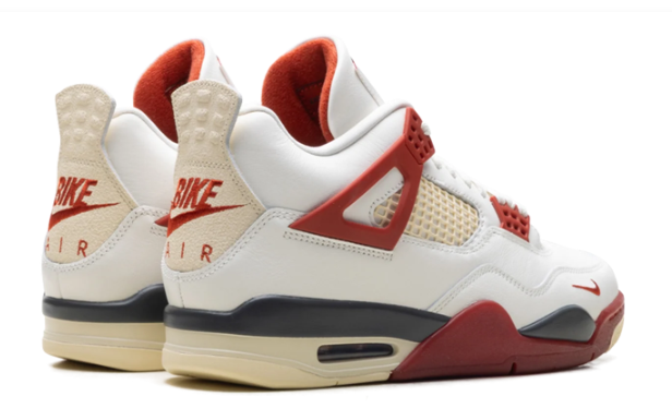 Air Jordan 4 x Nigel Sylvester 'Brick After Brick' White / Red Sneakers