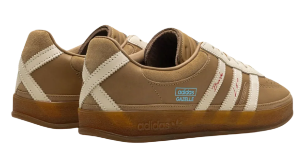 adidas Gazelle Indoor x Bad Bunny x Lionel Messi 'Tan / Cream' Sneakers