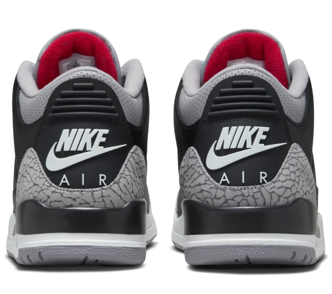 Air Jordan 3 'Black Cement' 2024 Black / Grey Sneakers