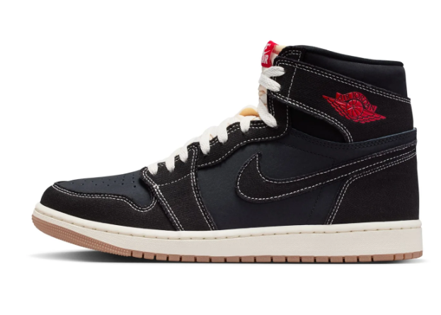 Air Jordan 1 Retro High OG 'FC' Black High-Top Sneakers