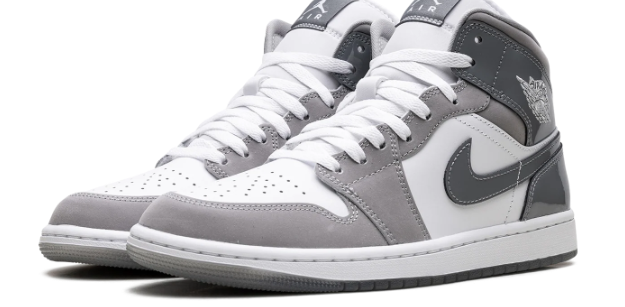 Air Jordan 1 Mid SE – White / Medium Grey / Cool Grey
