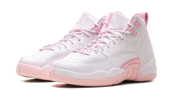 Grade School Air Jordan 12 Retro 'Pearl Pink' Sneakers