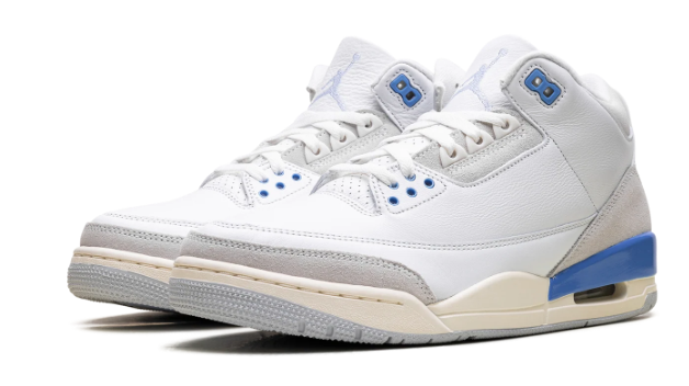 Men's Air Jordan 3 Retro "Lucky Shorts" – Summit White / Hydrogen Blue / Legend Blue
