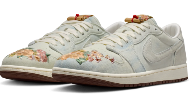 Air Jordan 1 Retro Low OG 'Chinese New Year' 2026 Football Grey Sneakers