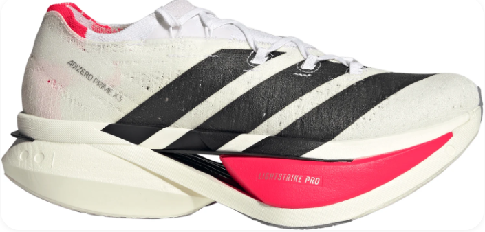 adidas Adizero Prime X 3 Strung 'White / Black / Red' Running Shoes