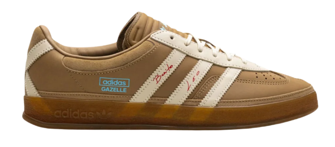 adidas Gazelle Indoor x Bad Bunny x Lionel Messi 'Tan / Cream' Sneakers