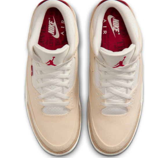 Air Jordan 3 'Year of the Horse' Ecru Denim Sneakers
