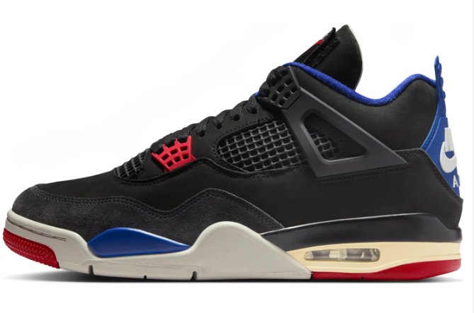 Air Jordan 4 Retro 'Rare Air' Black / Royal Blue Sneakers