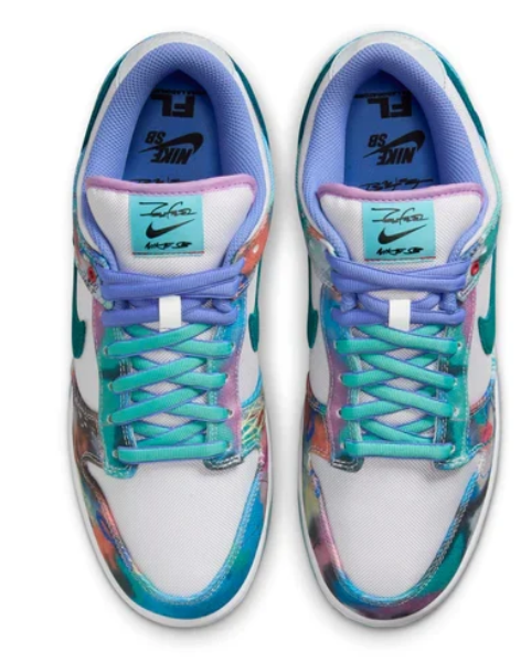 Futura Laboratories x Nike SB Dunk Low “Bleached Aqua”